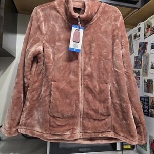 32 Degrees Women's Plush Pink Jacket Size Large